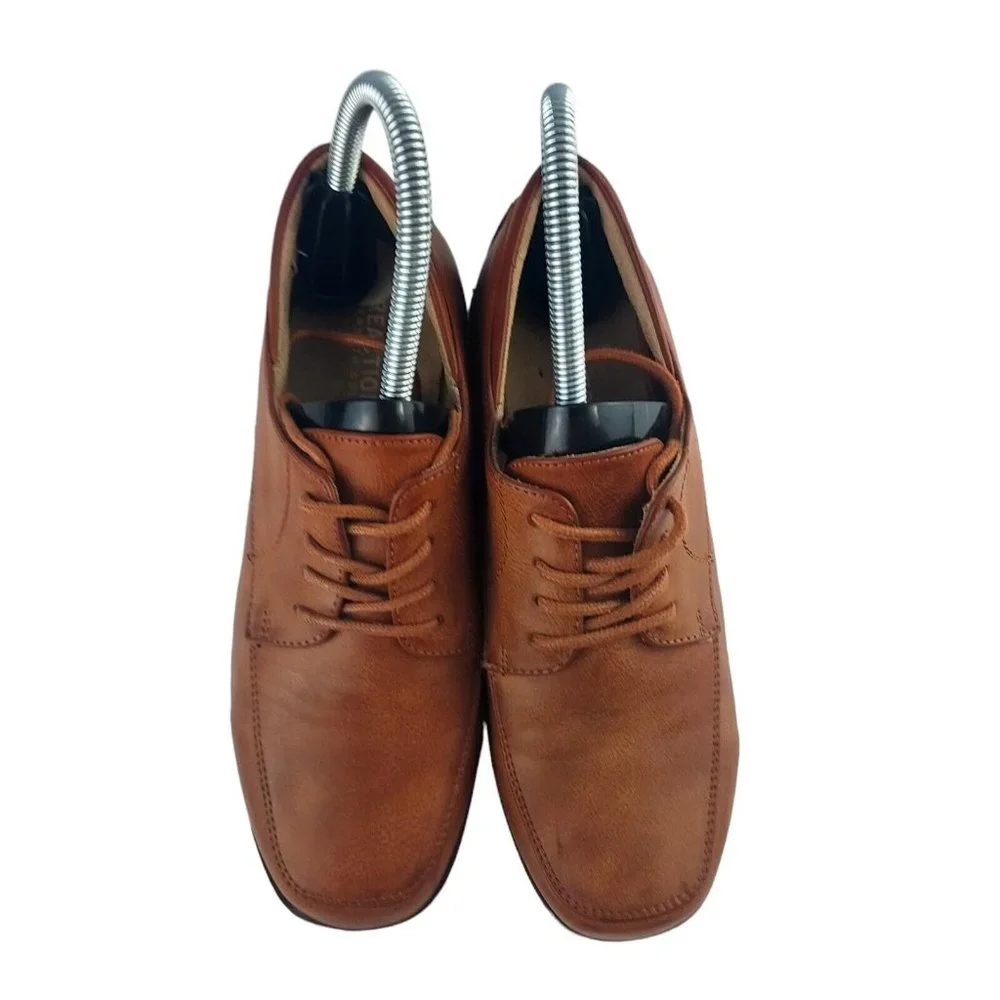 Kenneth Cole Reaction Kids Size 3 Brown Lace Up Square Toe‎ Oxford KCR181-144